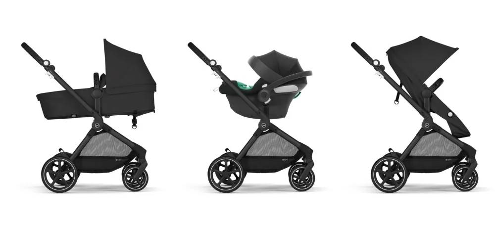 CYBEX Pack Poussette Trio EOS BLACK Moon Black