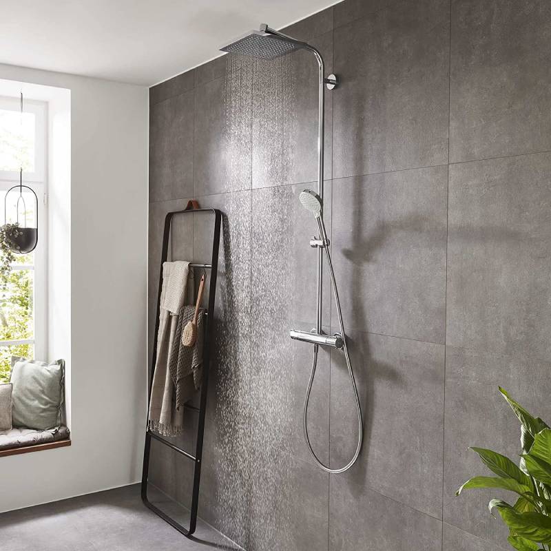 Colonne de douche HANSGROHE Crometta E 240 Carré 1 jet