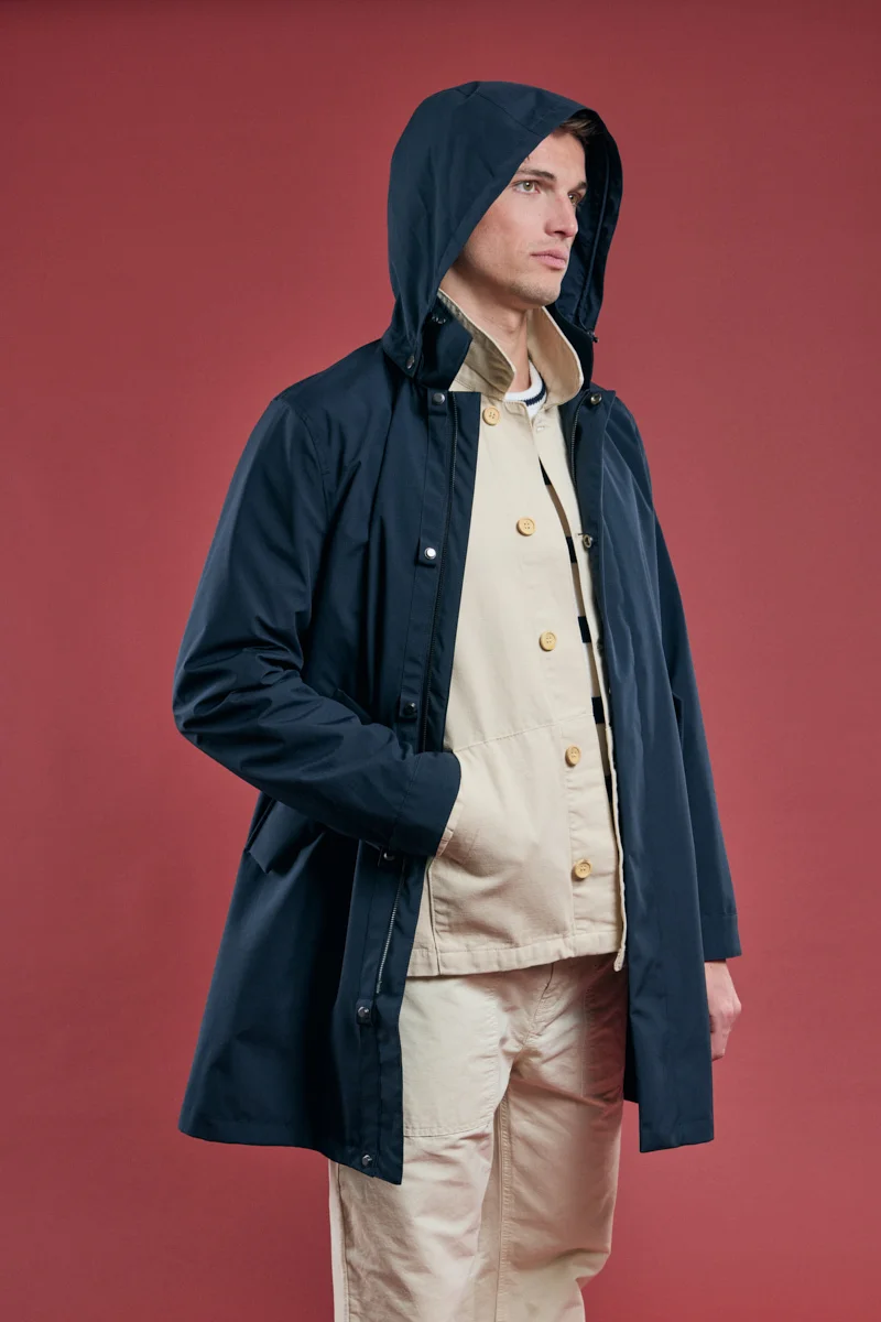 Parka imperméable et respirante Armor-lux X Bermudes unisexe Marine Deep 