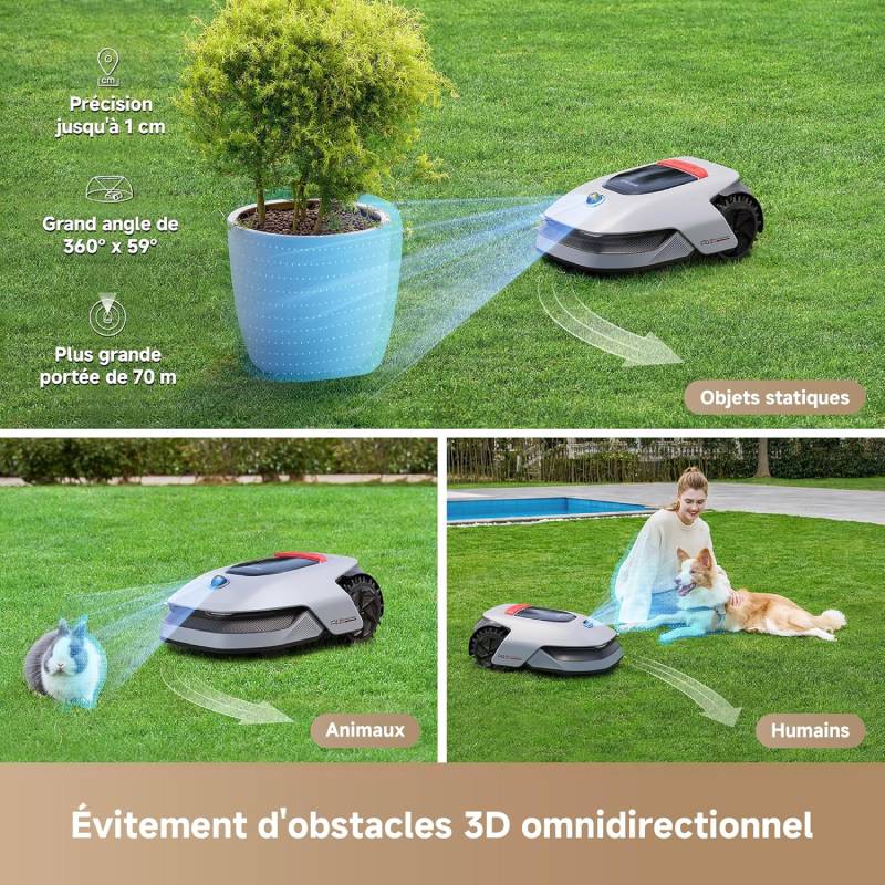 Robot tondeuse DREAME A1 PRO jusqu'à 2 000 m² - Electro Dépôt