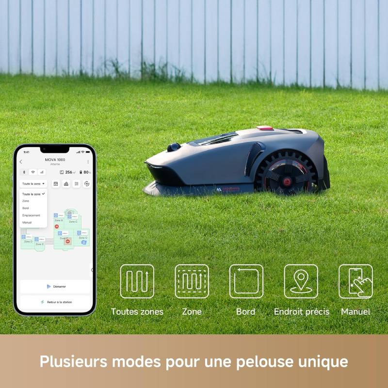 Robot tondeuse DREAME MOVA 1000 jusqu'à 1000 m²