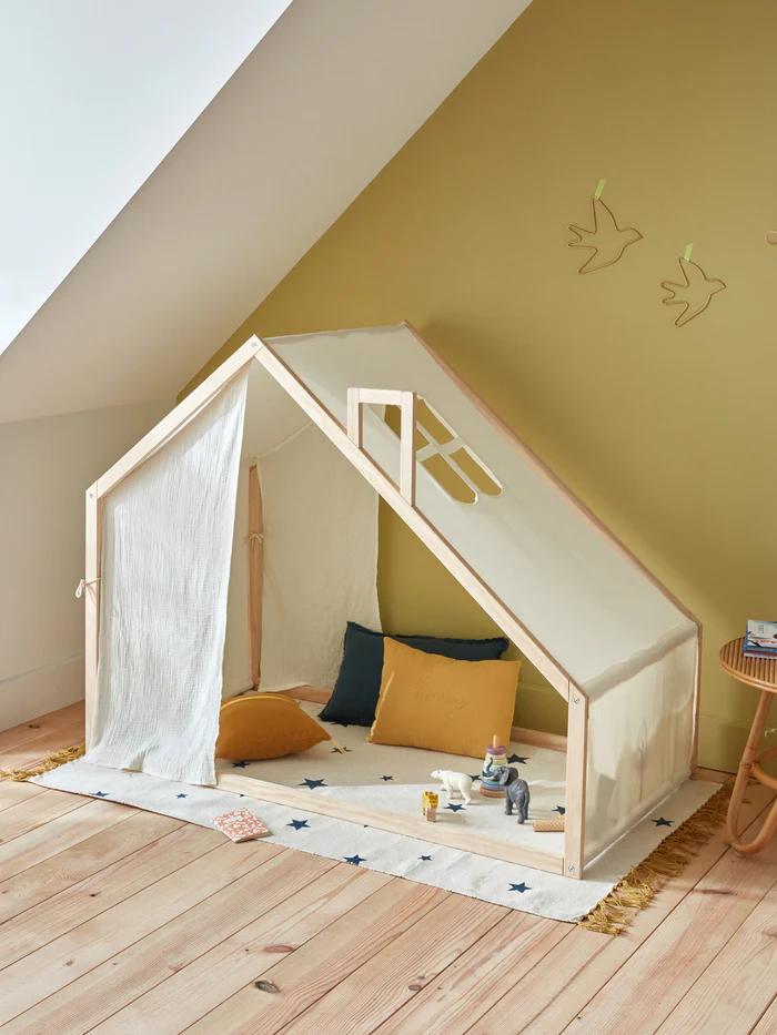 Tente Enfant Cyrillus en bois et coton Blanc Foncé