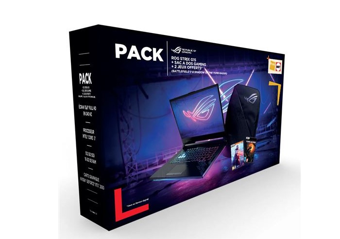 Pack PC Portable Gamer Asus STRIX-G15-G512LV-AZ301T