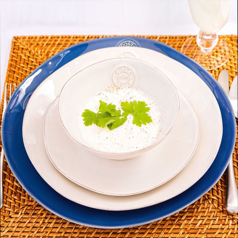 Assiette en céramique blanche NOVA