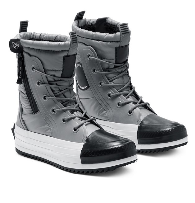 Converse Boot MC Chuck Taylor All Star déperlante montante limestone grey/black/white