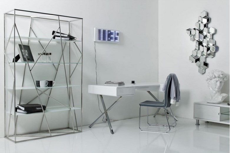 Bureau blanc Insider 2 tiroirs Kare Design