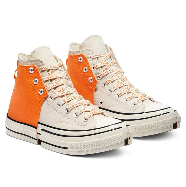 Converse x Feng Chen Wang 2 en 1 Chuck 70 montante persimmon orange/natural ivory