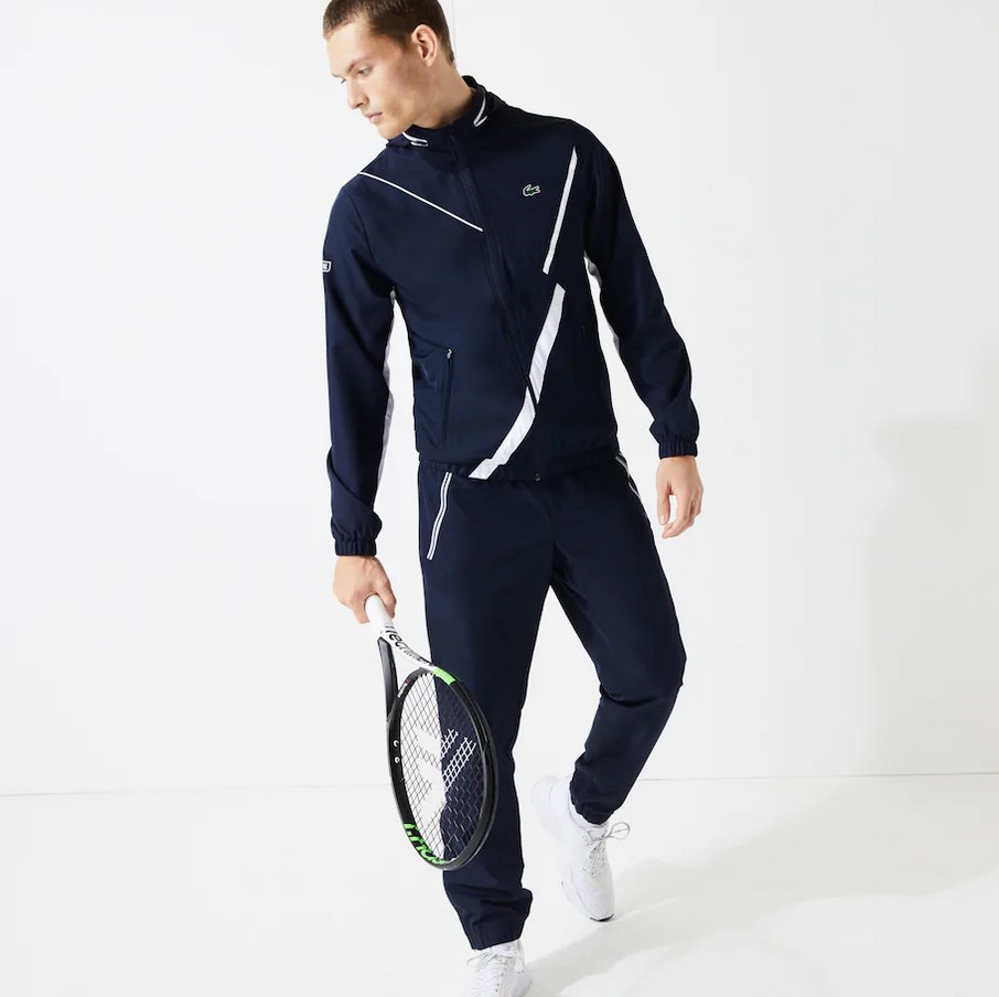 Ensemble de survêtement Tennis Lacoste SPORT dépareillé Bleu Marine/Blanc