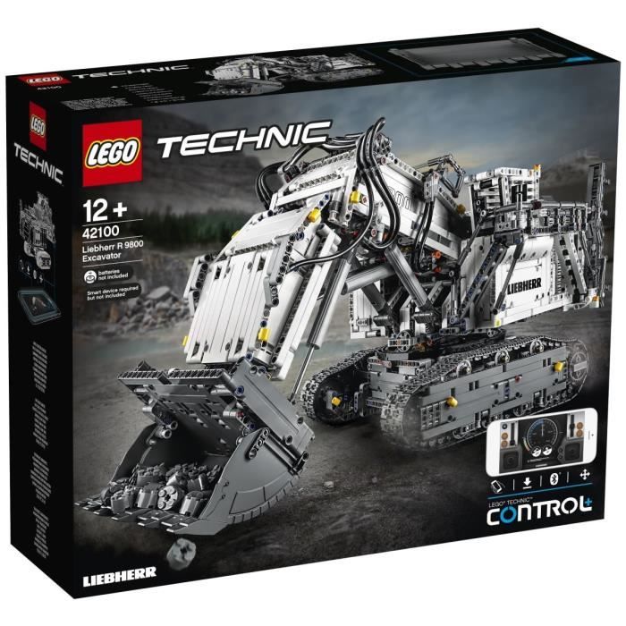 LEGO Technic 42100 La pelleteuse Liebherr R 9800 pas cher - Jouets  Cdiscount 