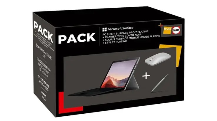 PC Hybride / PC 2 en 1 Microsoft Nouveau Pack MS Surface PRO 7
