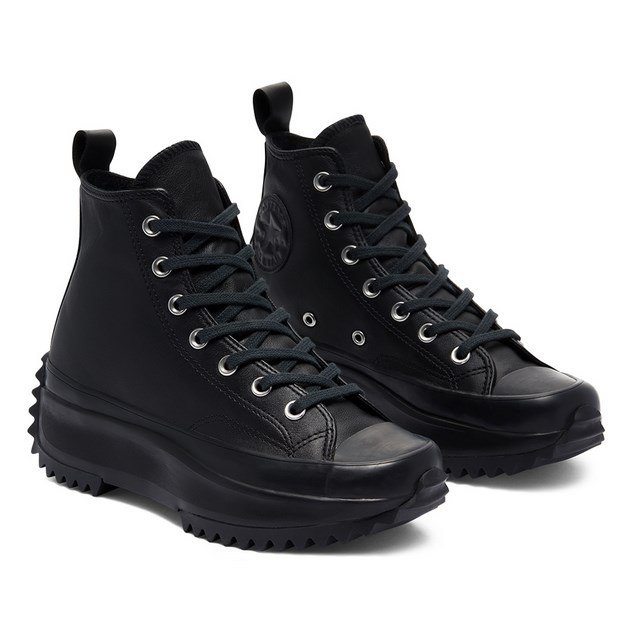 Converse Monocolor Leather Run Star Hike montante Black