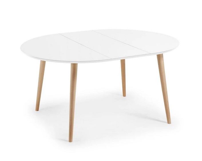 Table extensible ronde OQUI Kave HOME 120 (200) x 120 cm