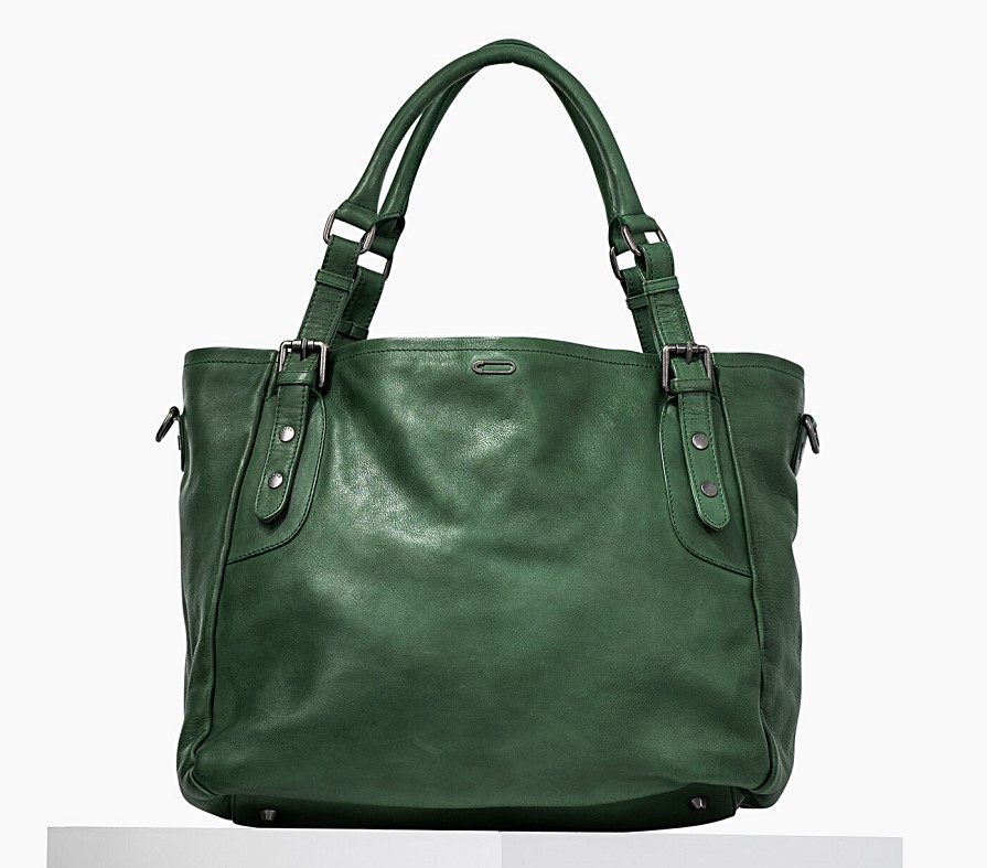 Sac cabas The Artist IKKS en cuir vert