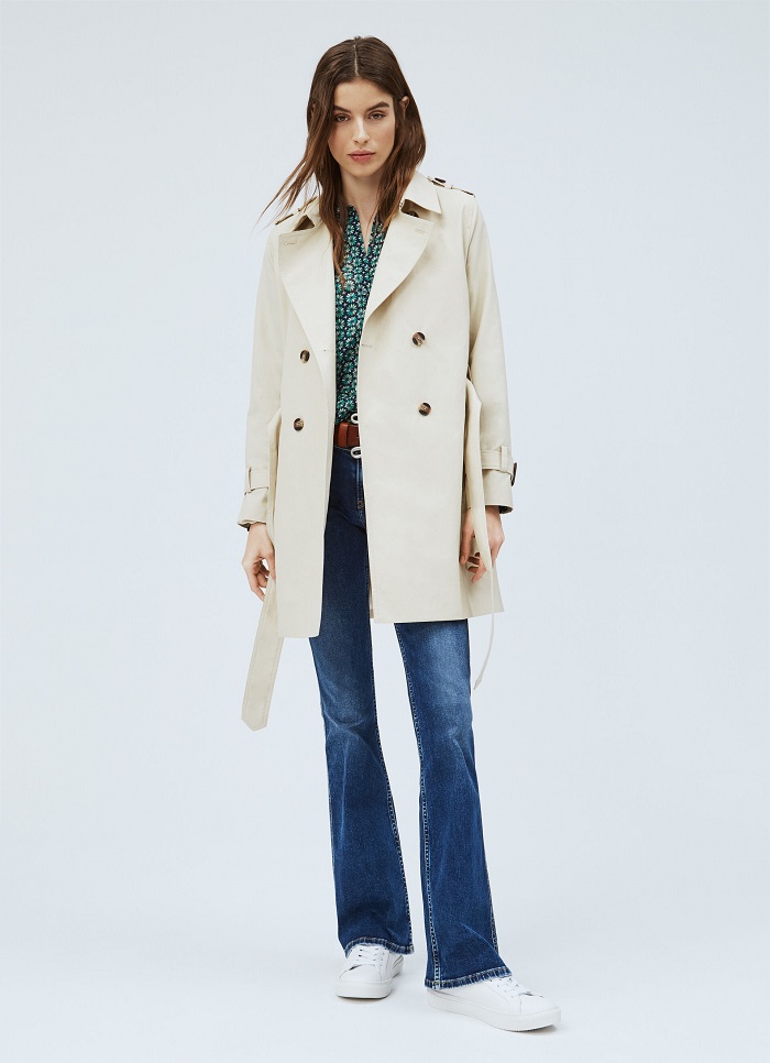 TRENCH 3/4 TANIA Beige PEPE JEANS
