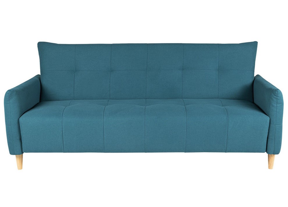 Banquette lit BIMBO Tissu bleu canard