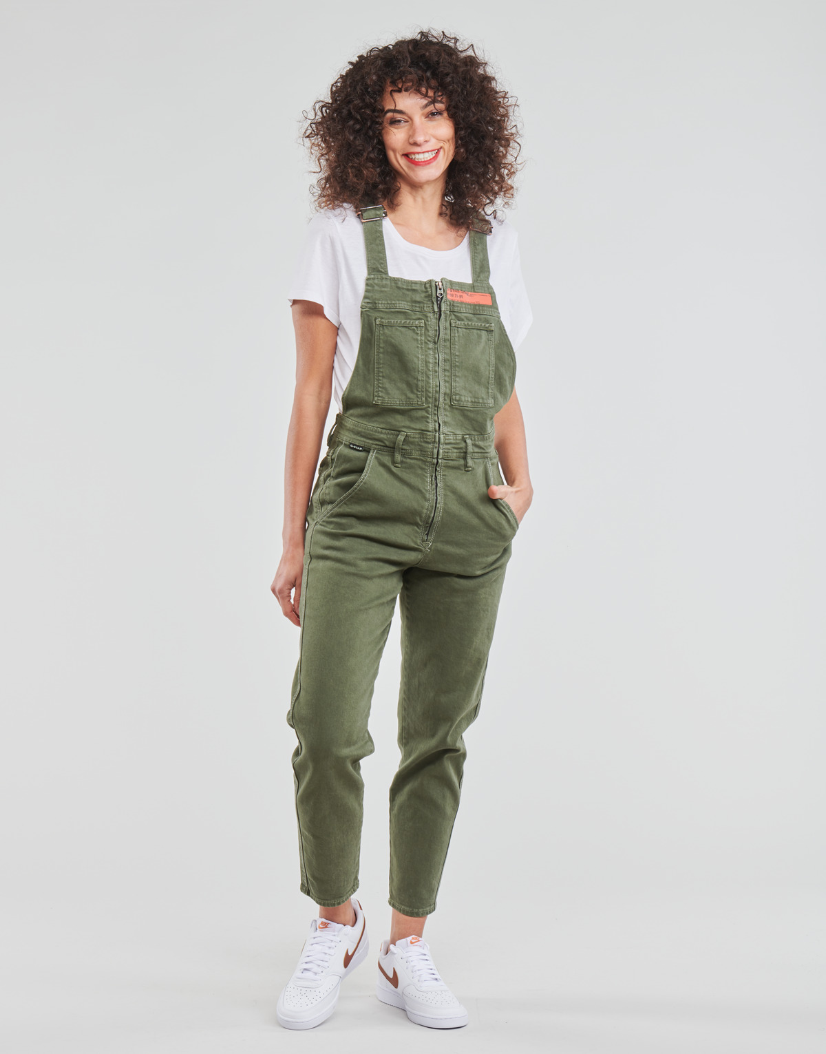 G-Star Raw SLIM DUNGAREE WMN Kaki 