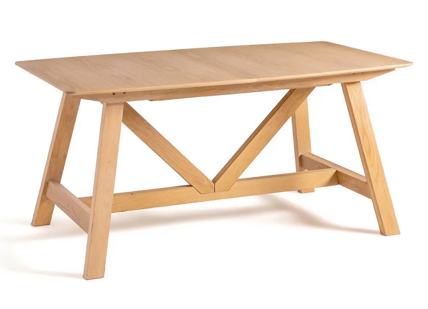 Table XS BUONDI design E.Gallina chêne à allonges naturel 