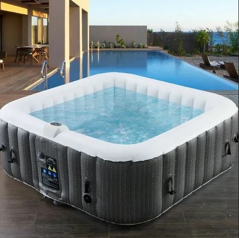 AREBOS In-Outdoor Whirlpool Spa Piscine Massage bien-être Gonflage automatique