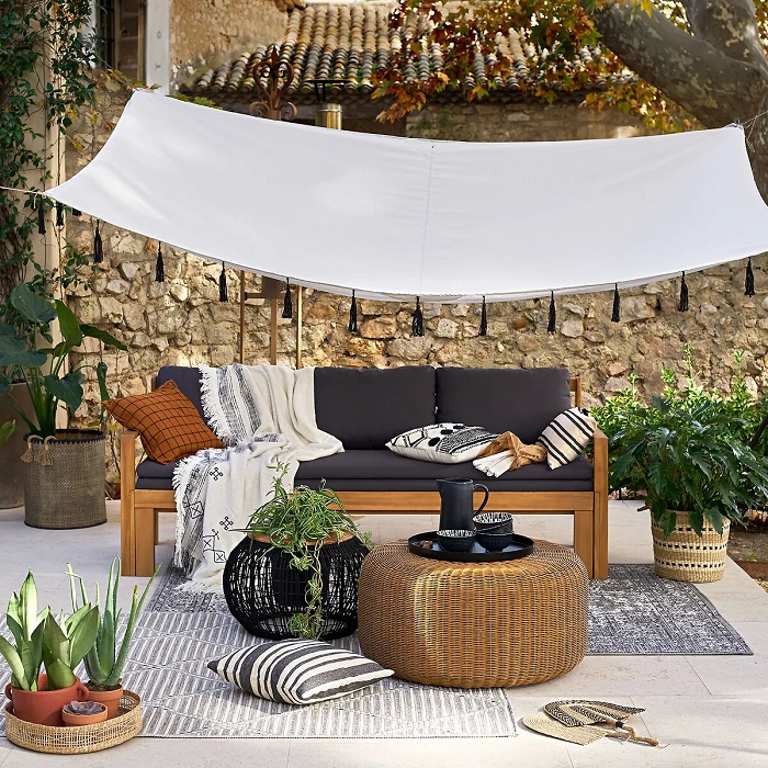 Canapé de jardin extensible ALIZA Gris Anthracite - La Redoute Interieurs