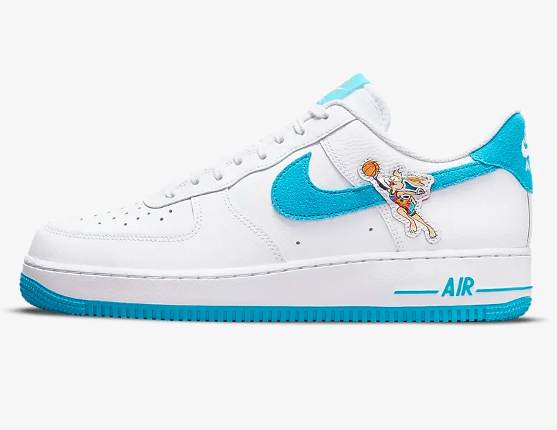 Nike Air Force 1 '07 x Space Jam : A Legacy Blanc/Blanc/Bleu fureur clair