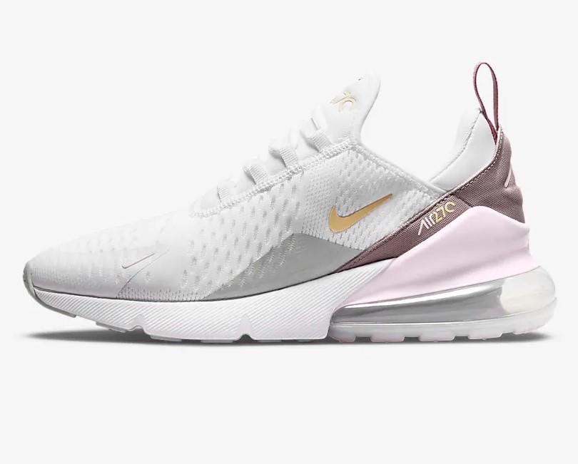 Nike Air Max 270 Essential Blanc/Rose royal/Violet d'évêque/Pastille au citron