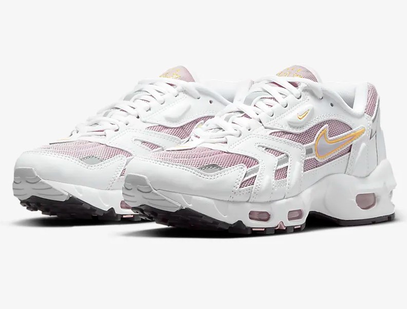 Nike Air Max 96 2 Blanc/Prune brouillard/Rose vernis/Violette aube