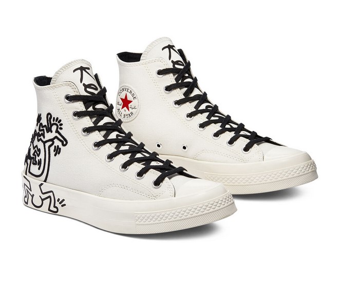 Converse Chuck 70 Converse x Keith Haring montante Aigrette/Noir/Rouge