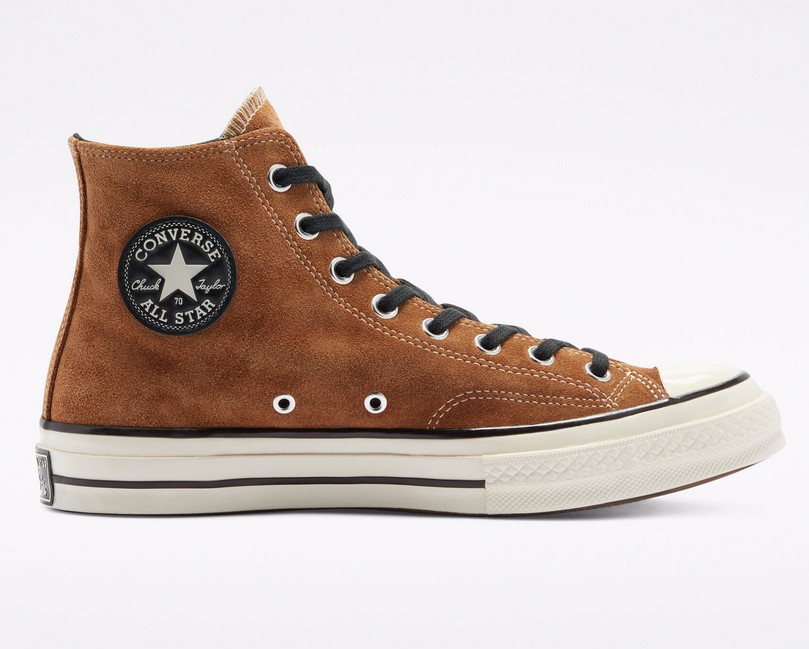 CONVERSE Chuck 70 Seasonal Color Suede à tige montante unisexe Clou de Girofle Marron/Noir/Aigrette