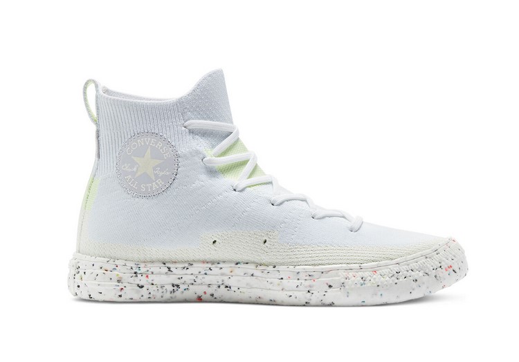 Converse Chuck Taylor All Star Crater Knit montante white/egret/barely volt