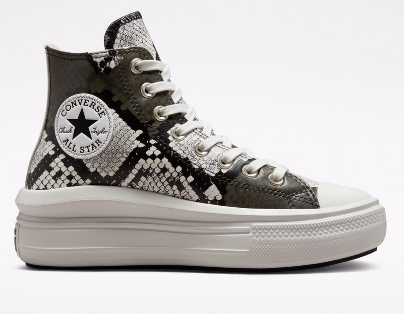 Converse Chuck Taylor All Star Move Authentic Glam Baskets Montantes Noir/Aigrette