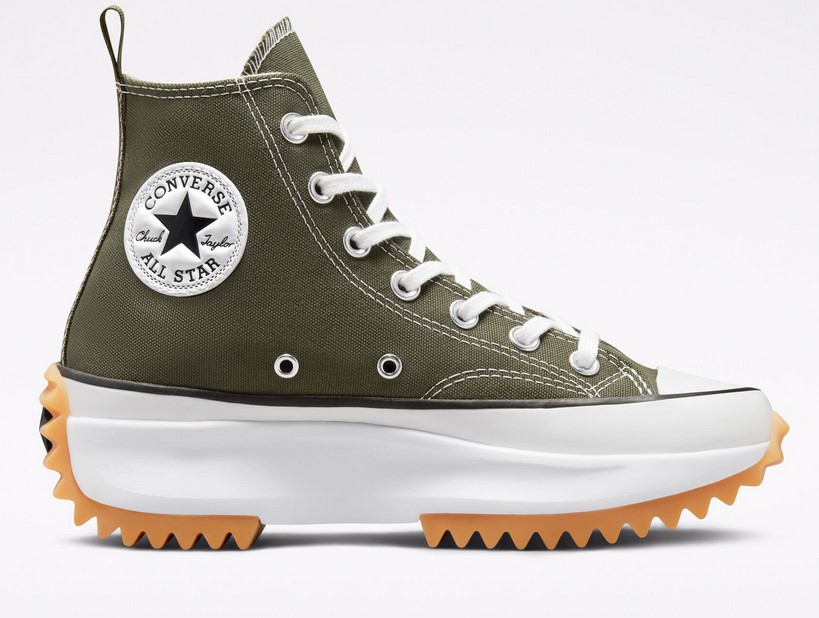 Converse Color Run Star Hike Baskets Montantes Kaki cargo Blanc