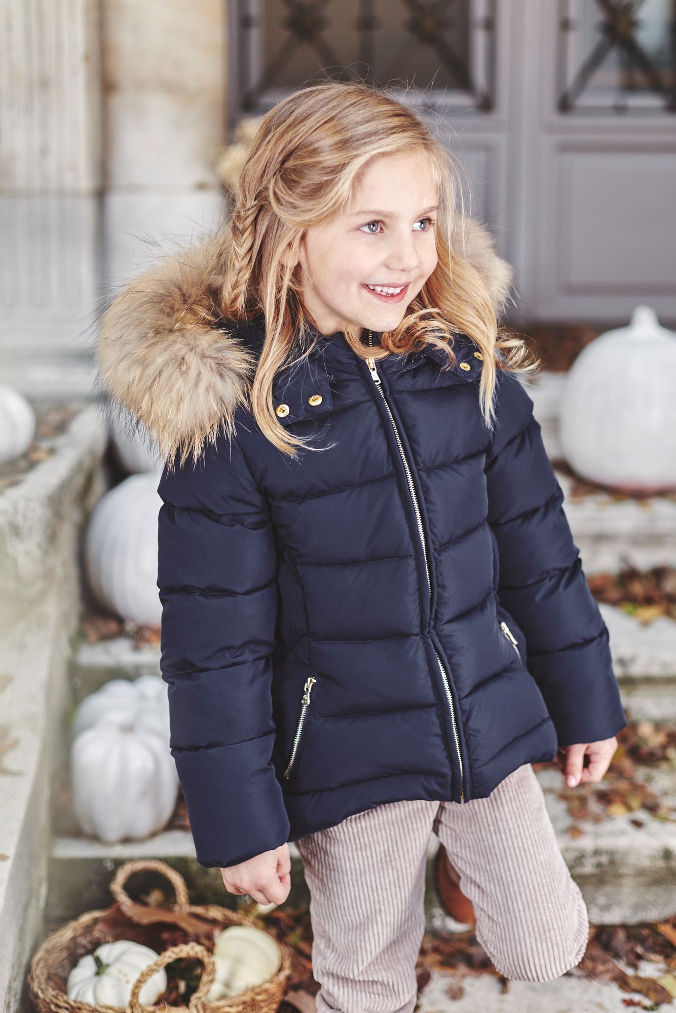 Doudoune capuche on sale fourrure fille