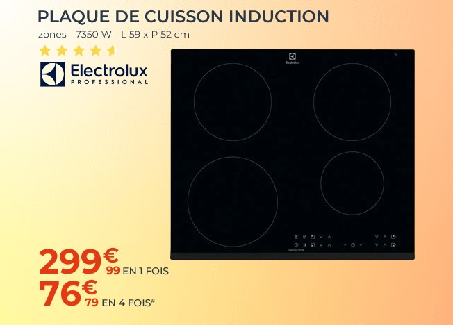 ELECTROLUX LIT6043 Plaque de cuisson induction
