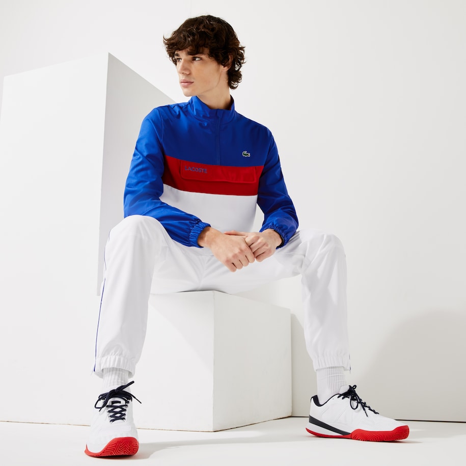 Ensemble de survêtement Lacoste SPORT avec veste pliable Bleu/Blanc/Rouge