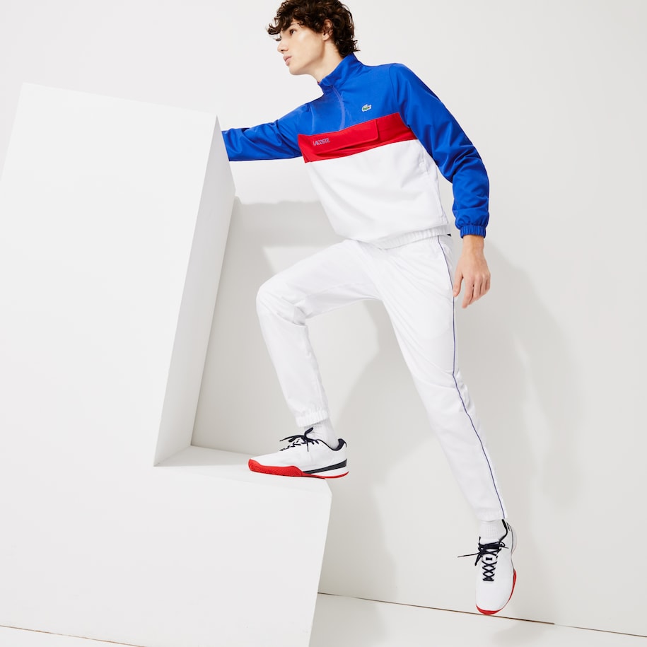 Ensemble de survêtement Lacoste SPORT avec veste pliable Bleu/Blanc/Rouge