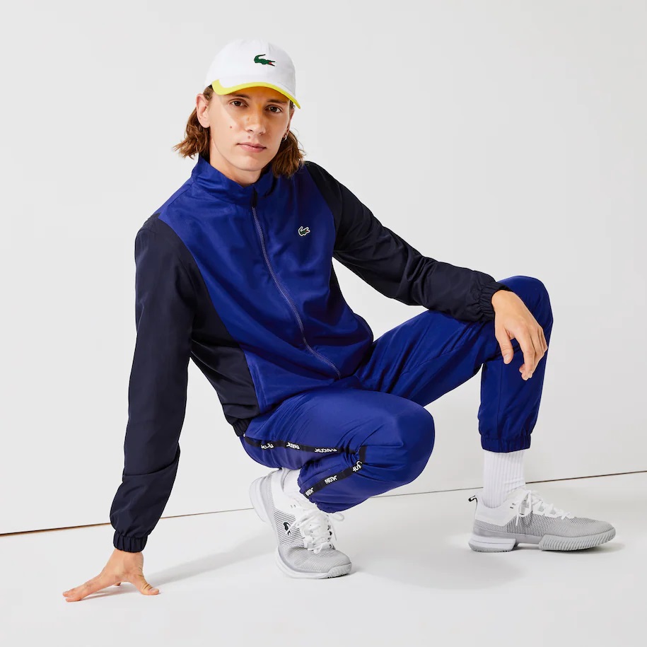 Ensemble de survêtement Lacoste SPORT color-block Bleu/Bleu Marine/Blanc