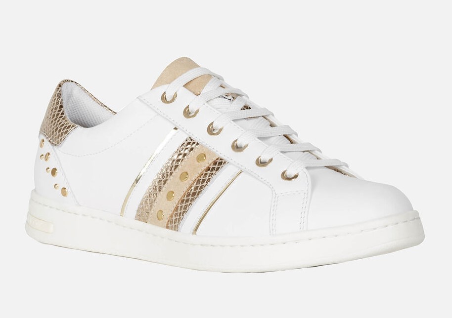 Sneakers Geox JAYSEN Blanches et Or
