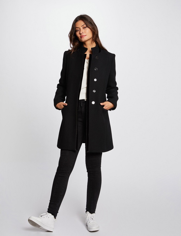 manteau caban cintré femme