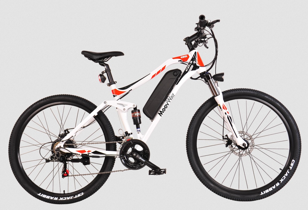 MOOVWAY VTT électrique CD15 Blanc 27,5'' Autonomie 40 km