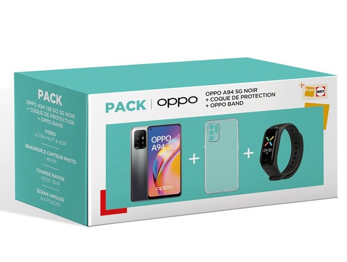 Smartphone Oppo PACK A94 128Go NOIR 5G