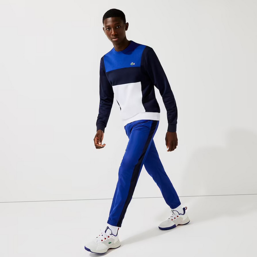 Pantalon de survêtement Lacoste SPORT léger color-block Bleu/Bleu Marine/Blanc