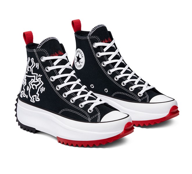 Converse Run Star Hike Converse x Keith Haring montante Noir/Blanc/Rouge