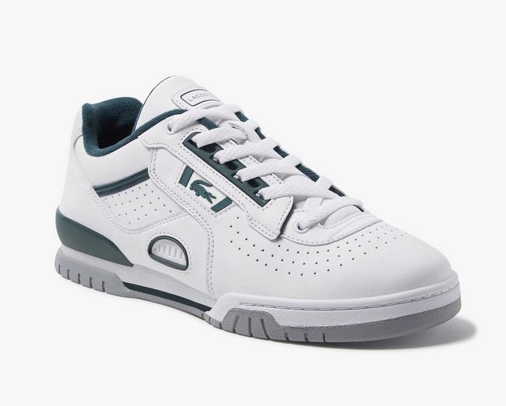 Sneakers M89 OG Lacoste en cuir et matière synthétique Blanc/Vert foncé