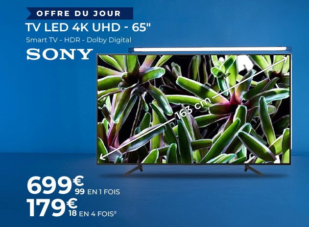 SONY KD65XG7005BAEP TV LED 4K UHD 163 cm
