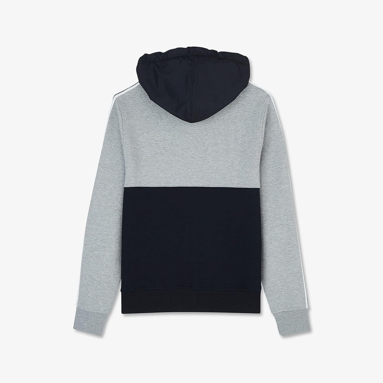 Sweatshirt zippé gris à capuche Eden Park en coton respirant