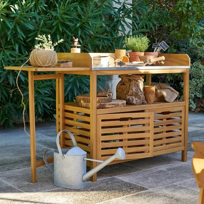 Table de jardinage WASSIF en acacia