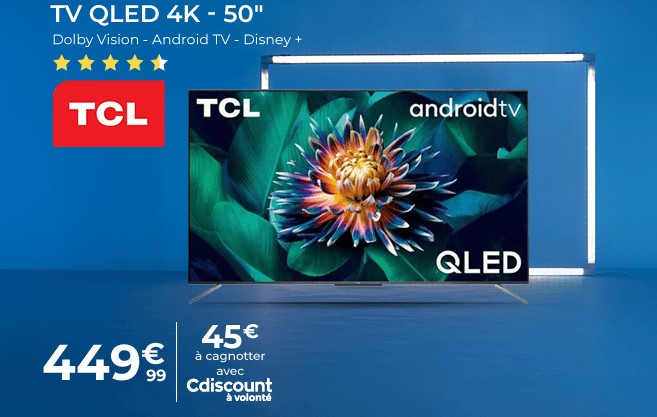 TCL 50AC710 TV QLED 4K 127 cm