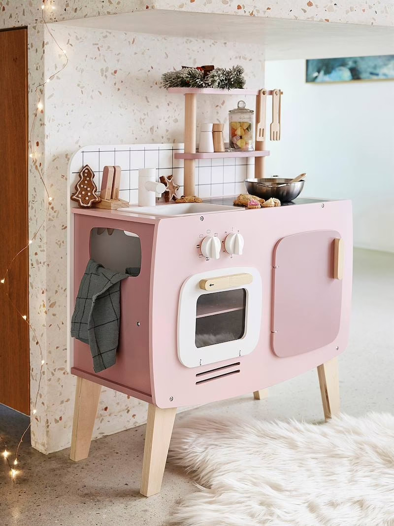 Cuisinette design en bois FSC® rose