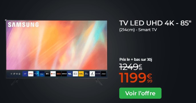 SAMSUNG 85TU7175 214 cm TV LED UHD 4K