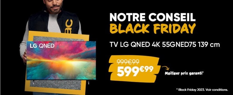 TV LG 55QNED75 139cm 4K QNED Smart TV 2023 Noir